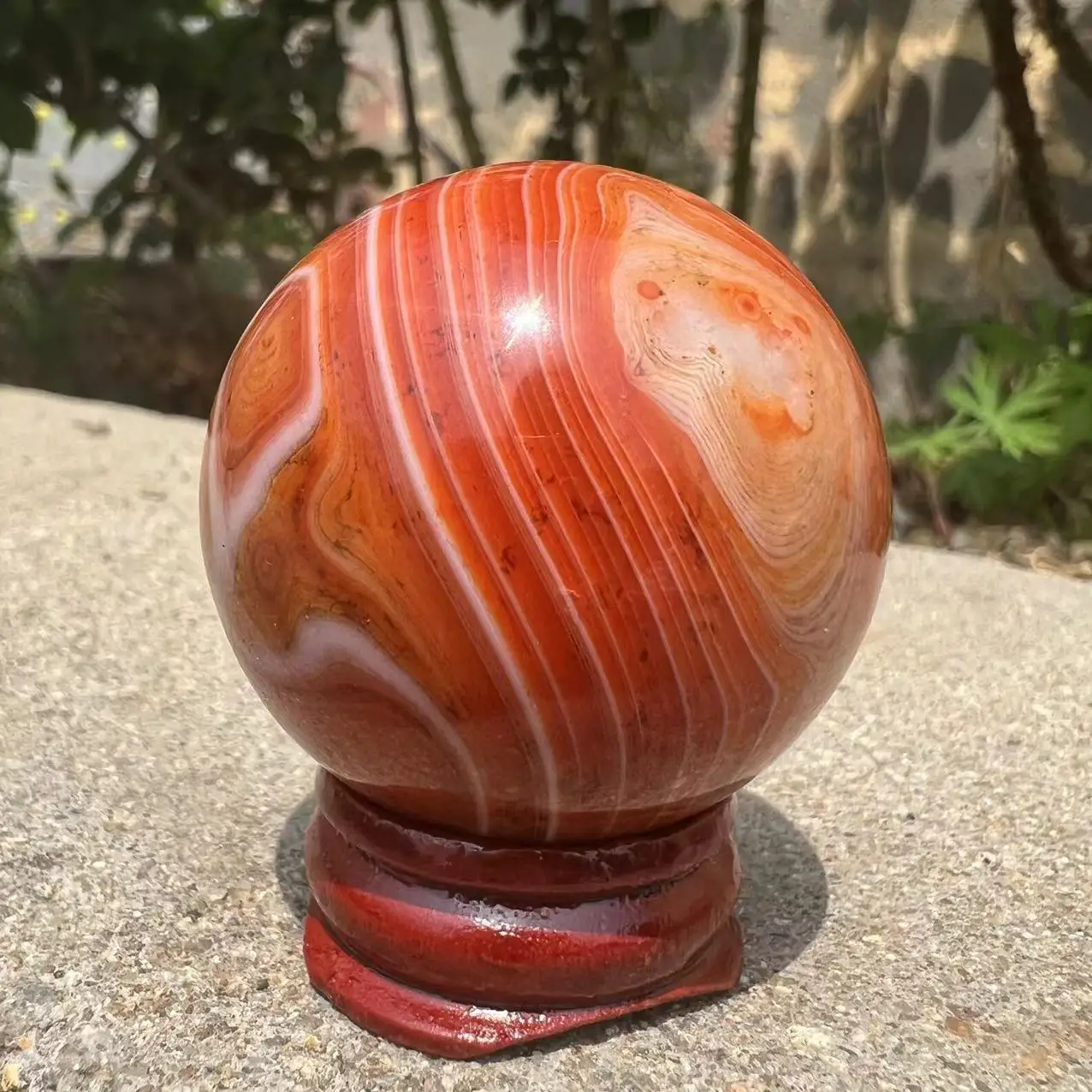 

4-4.5CM natural agate Silk agate ball stone natural crystal agate specimen from madagascar healing crystals stones and crystals