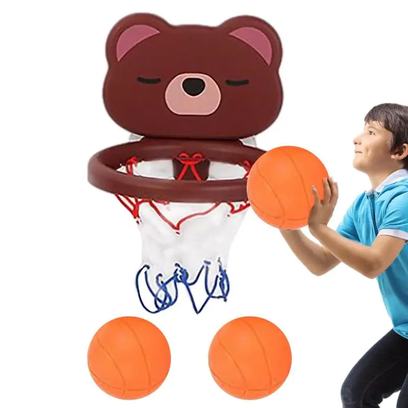 

Баскетбольный мини-обруч для помещений, баскетбольный обруч для детской комнаты, баскетбольный обруч с 3 шариковыми крючками на дверях, для помещений и улицы