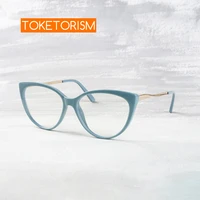 toketorism new arrival retro cat eye glasses anti blue light eyeglasses womens spectacles 6019
