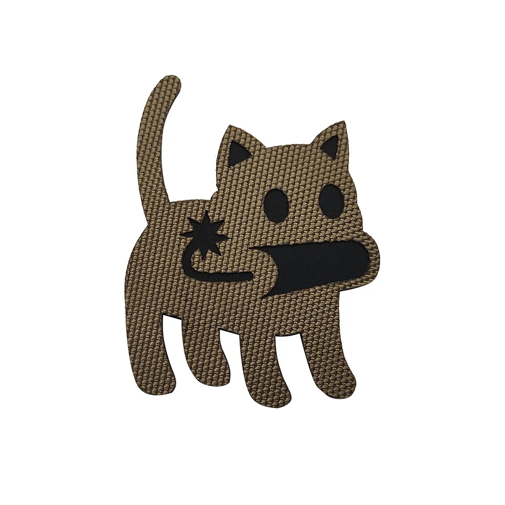 ИК-лазерная светящаяся бомба с изображением кота наклейка на одежду нашивки