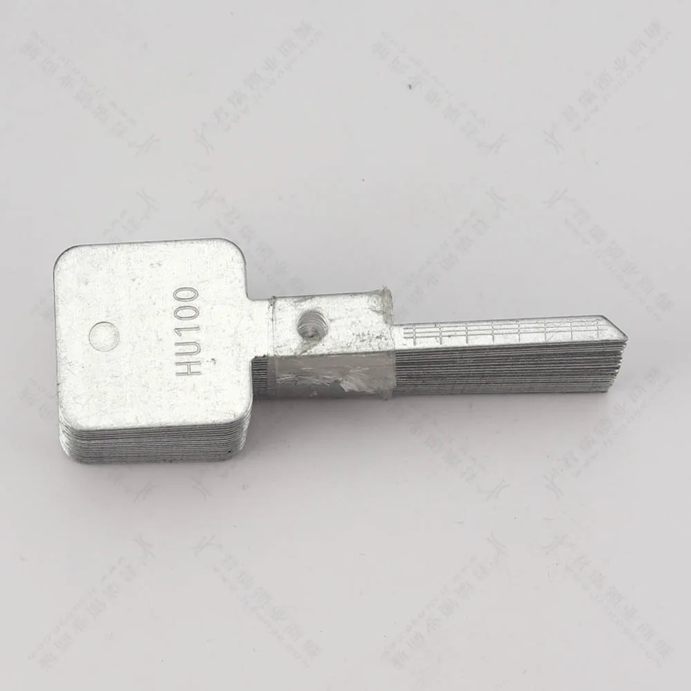 

20PCS/LOT HU100 LiShi Engraved Line Blank Car Key Scale Shearing Teeth For 2 in 1 HU101 HU66 HON66 HU100 HU92 Lo