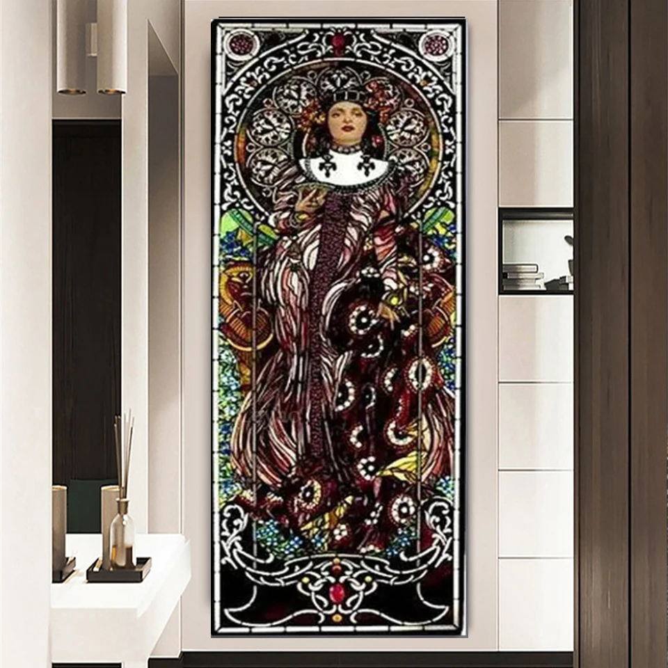 

Алмазная картина «Европейская леди» 5D «сделай сам», большая алмазная живопись, полная квадратная, круглая, фотография, искусство декора