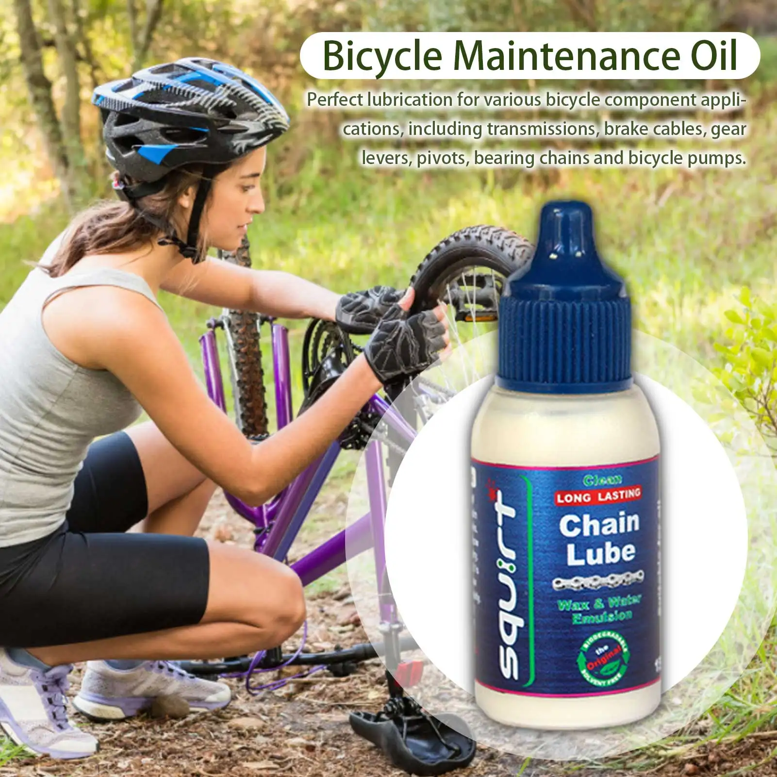 

120ml M&TB Bicycle Chain Oil Squirt Road Bike Mountain Waxy Dry Chain Maintenance Oil Cycling Care Accessories