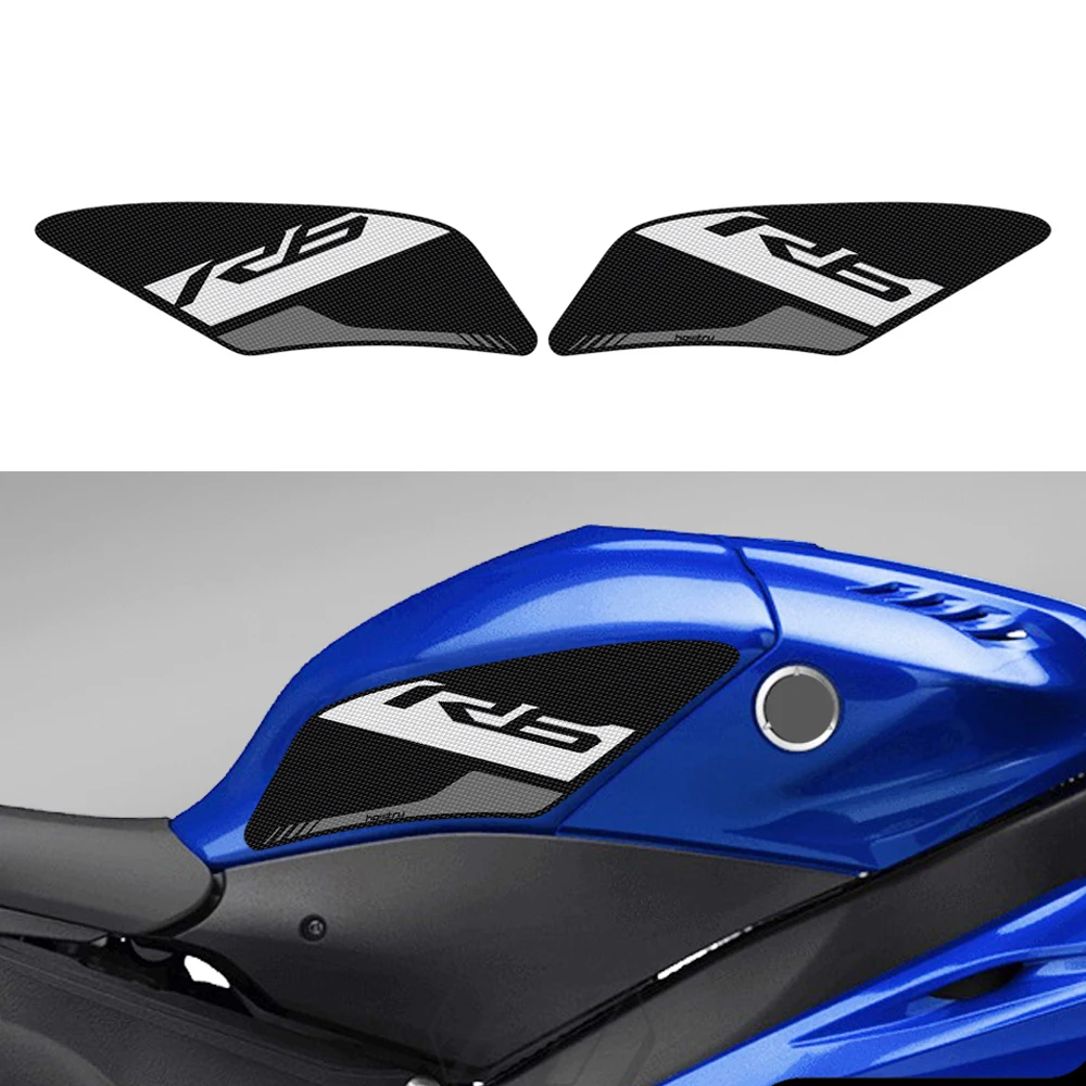 

Аксессуары для мотоцикла, Боковой защитный коврик для бака, наколенник для Yamaha YZF R6 2017-2022