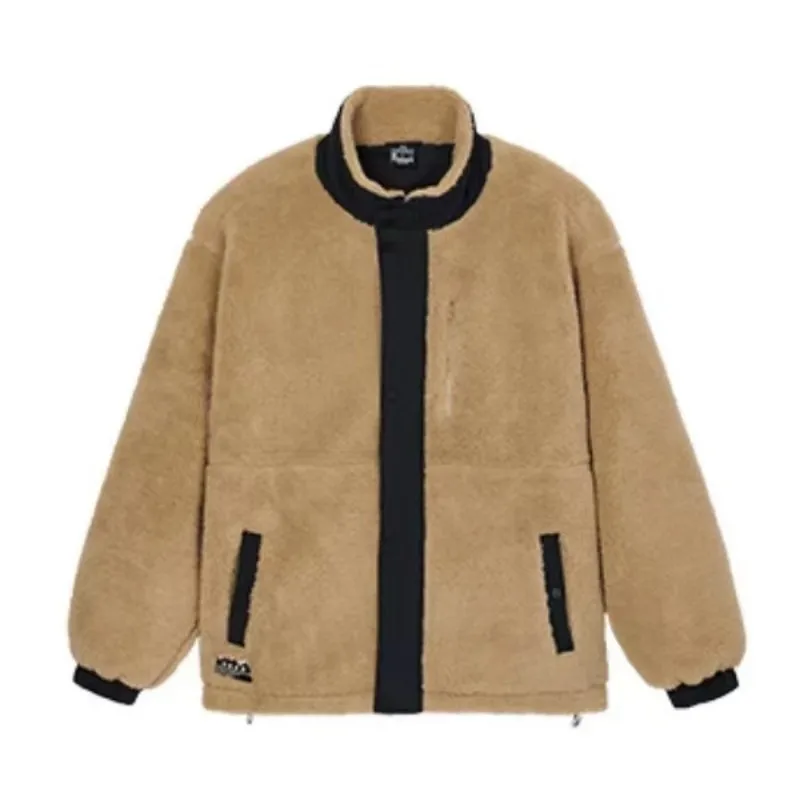 

361 Lamb Coat Autumn and Winter 2022 Couple Thickened Warm Loose Short Sports Coat Warm for Men and Women