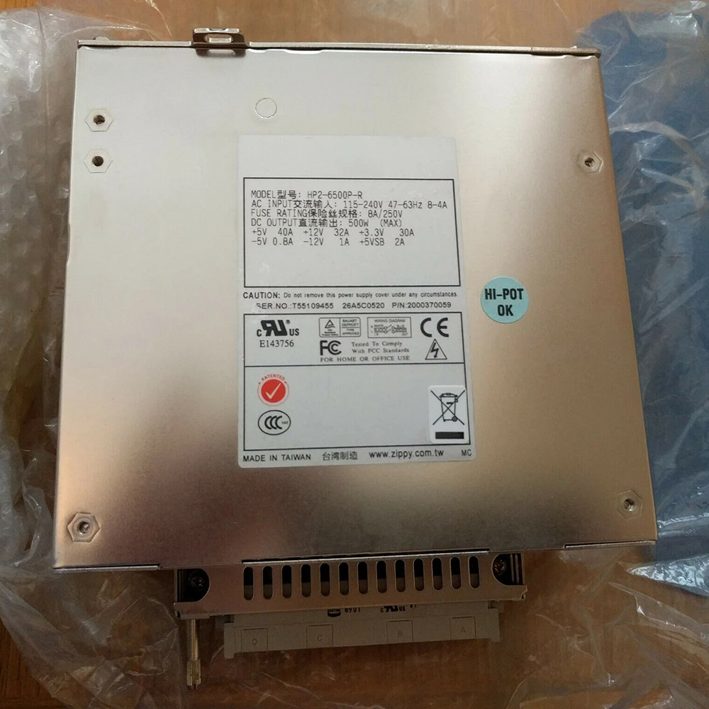 HP2-6500P-R для Zippy 500W, блок питания для серверной сети, оригинальное качество, быстрая доставка