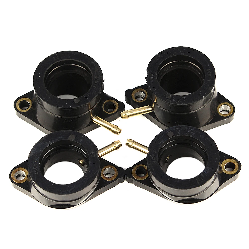 Впускной Интерфейс карбюратора мотоцикла, 4 шт., склеиваемый коллектор для Yamaha XJ550 Maxim/Seca 1981-1983 XJ400 1981