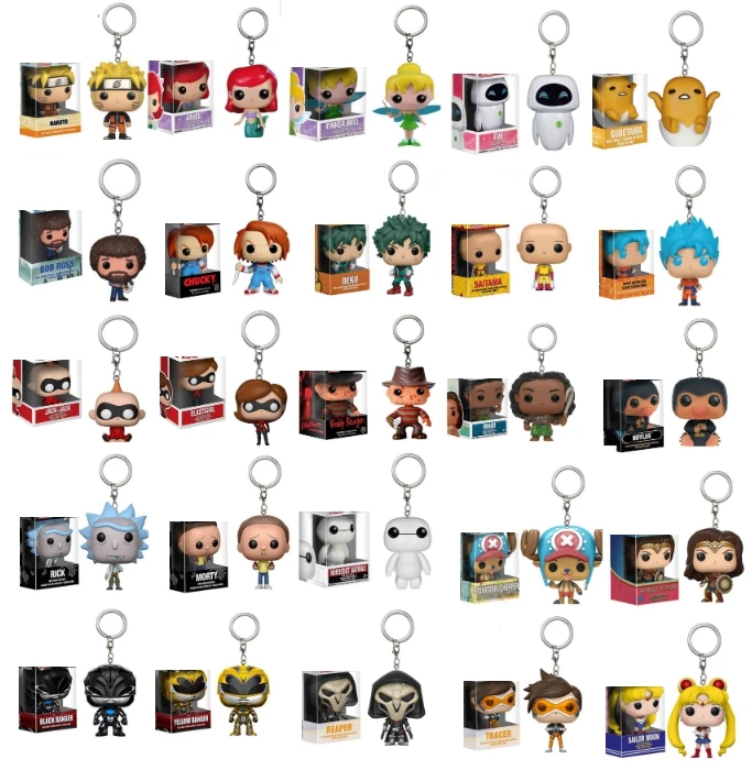 

POP Movie Back to The Future Dr. Emmett Brown Action Figure Toys KeyChain Original Box Gift For Kids