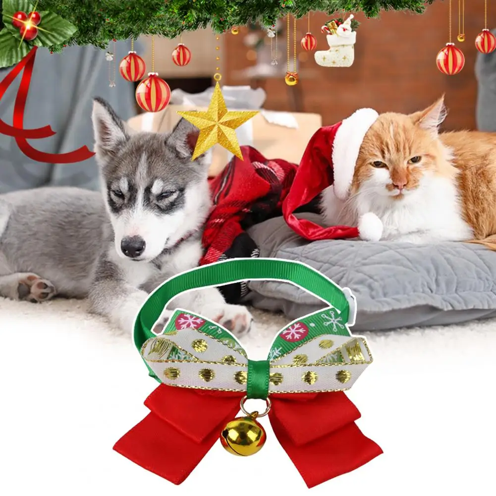 

Ошейник для домашних животных, дружественный ошейник с бантом, с мини-колокольчиком, стильный аксессуар для фотосъемки