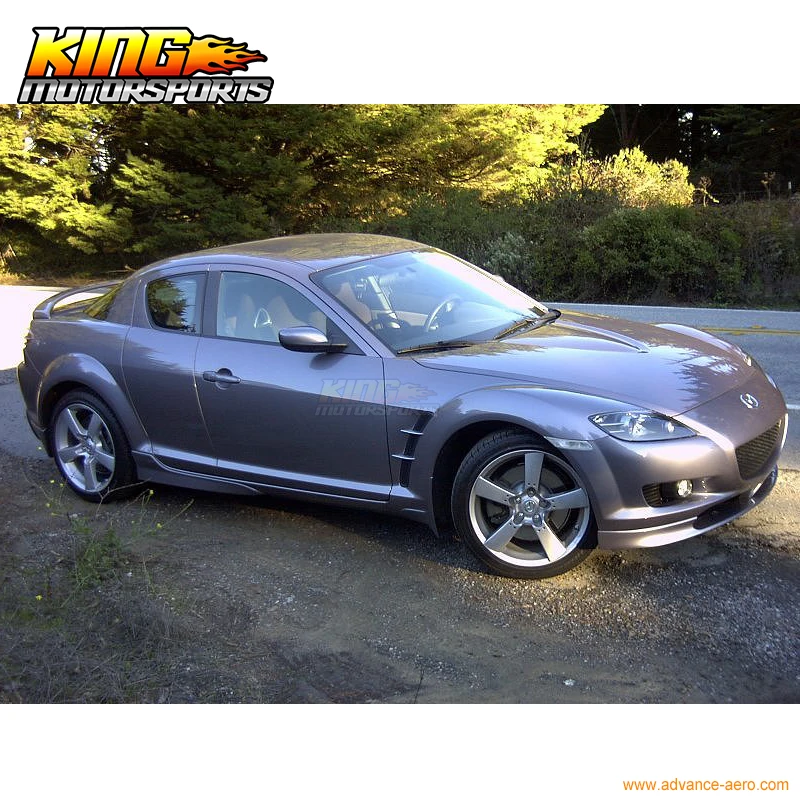 Подходит для 04-07 MAZDA RX8 OE стиль передний бампер спойлер Боди Комплект JDM PU |