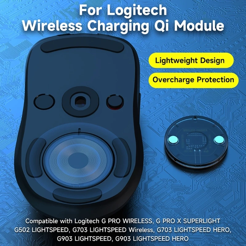 Для GPW/GPW 2-го поколения G703 G903 G403 Базовый модуль беспроводной зарядки для мыши-для