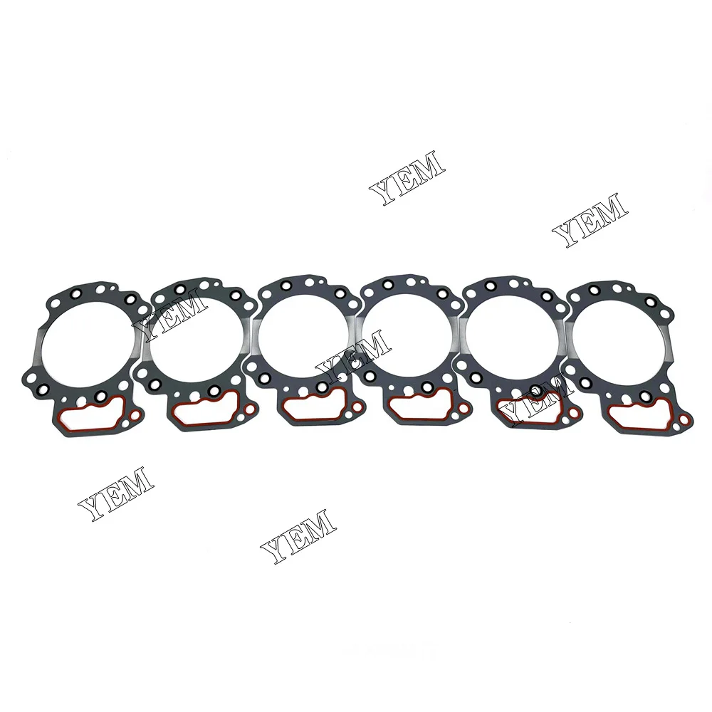 6D125 Overhaul Gasket Kit With Head For Komatsu Diesel Engine kit