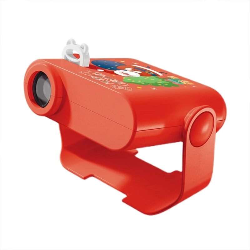 

Fun Red Christmas Theme Projector Toy Kids Early Education Projection Toy with 5 Images Baby Puzzle Christmas Gifts