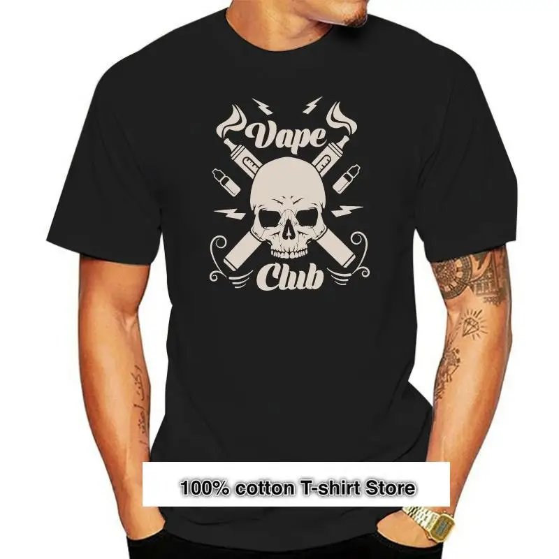 

Camiseta Vape Club для мужчин, camisa 100% algodón, Burdeos (1)