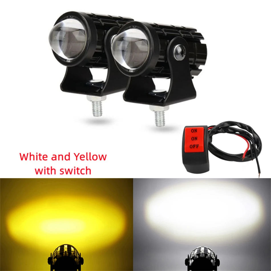 Мотоциклетный светильник Dual Colo для фар мини-дополнительный R ATV скутер