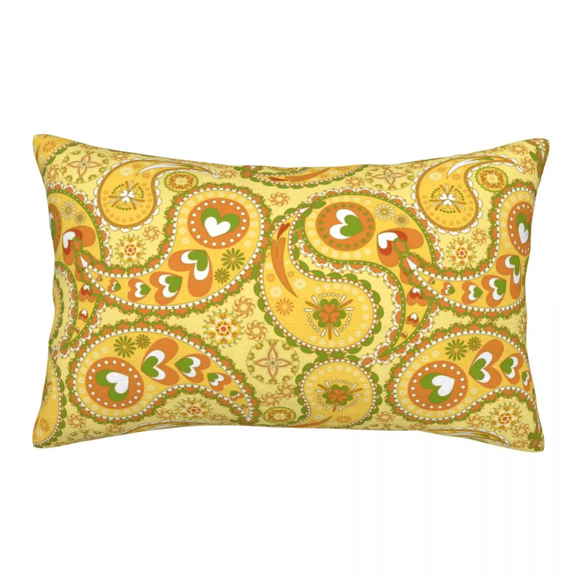 

Paisley Pattern Pillowcase Polyester Plush Printed Zip Decor Throw Pillow Case Home Cushion Cover Sofa Bedroom Office