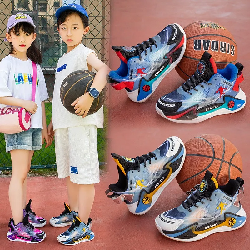 New Fashion Sneakers for Kids Casual Sports Shoes Children Basketball Shoes Boys Girls Running Shoes