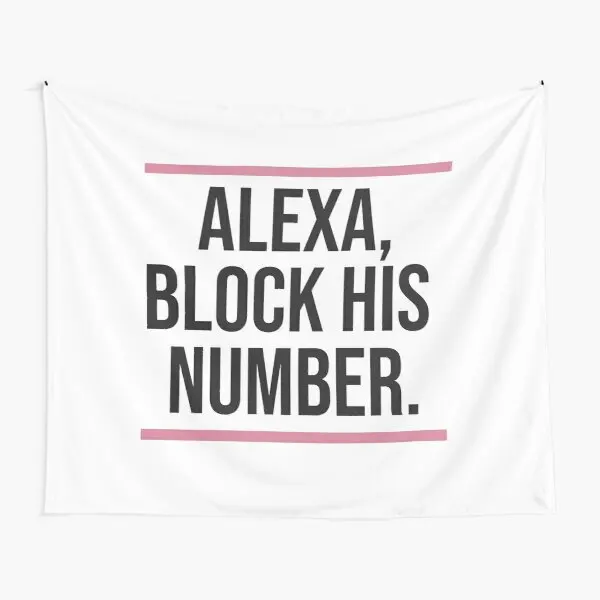 

Настенный Гобелен Alexa Block His Number с принтом, украшение для спальни и дома, Походное красивое цветное полотенце с принтом