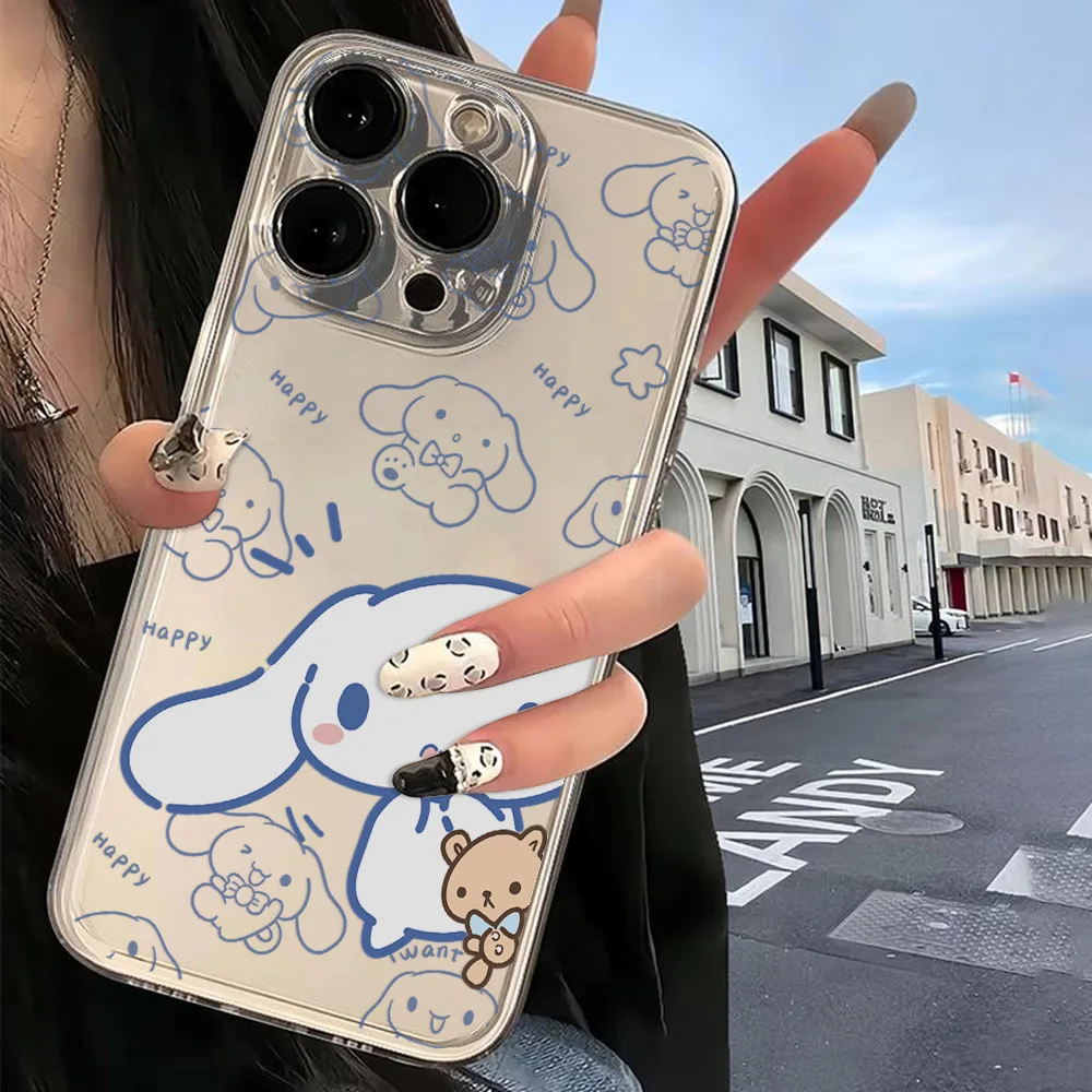 Симпатичный чехол для телефона в виде коричной мелодии iPhone 16 15 14 13 12 11 Mini Pro Max X XR