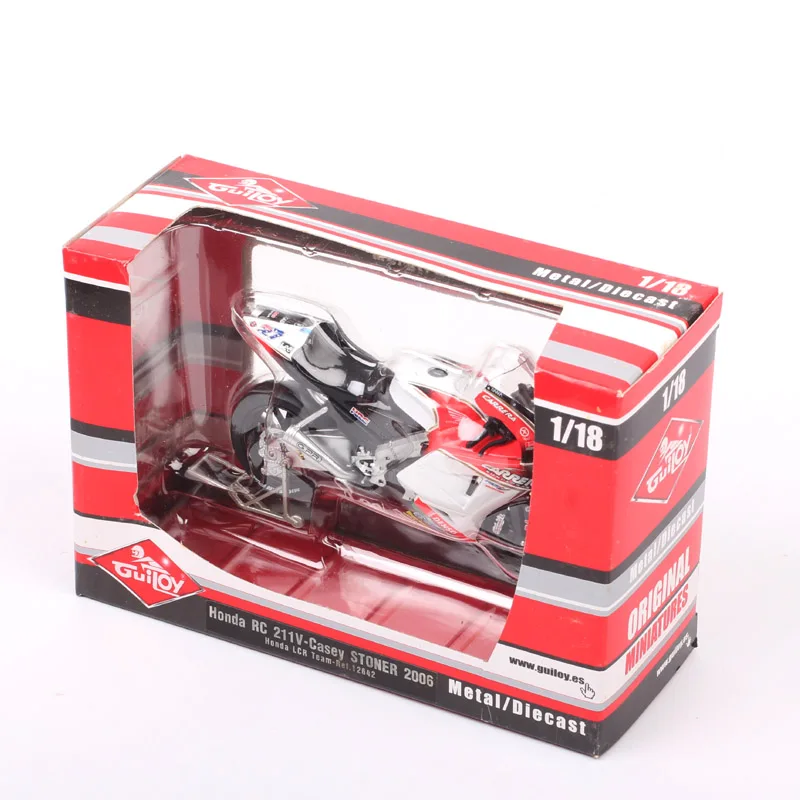 Модель мотоцикла Guiloy Honda RC211V Repsol #27 Rider Кейси сталон масштаб 1:18 |