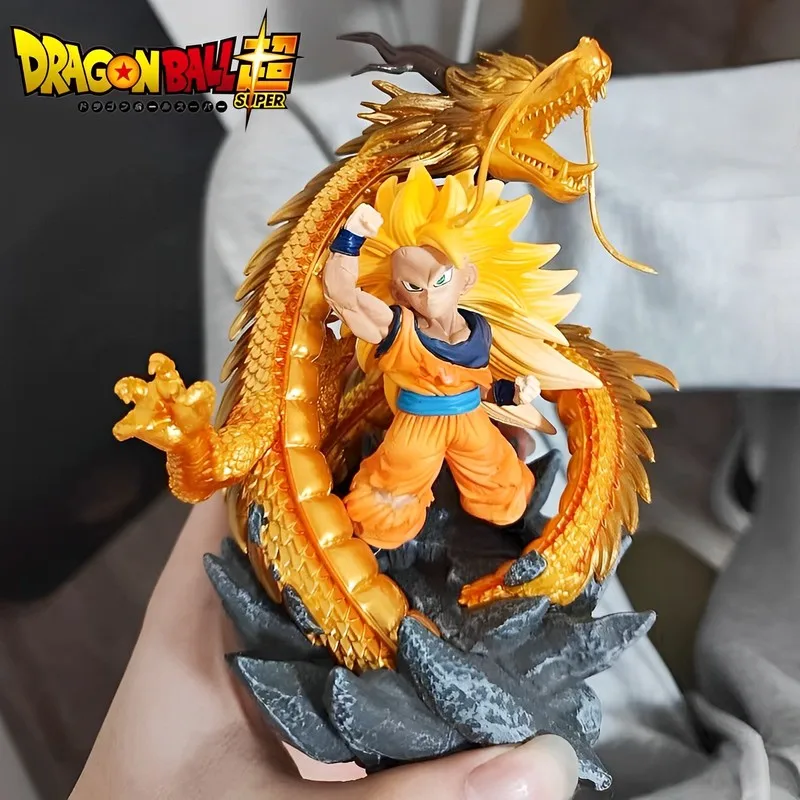 

15cm Dragon Ball Z Son Goku Figure Gk Ssj3 Dbz Super Saiyan 3 Son Goku Action Figure Anime Statue Toys Model Kids Gift