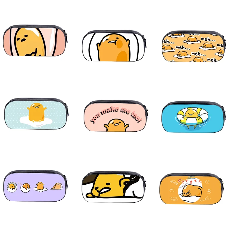 Bag Anime Cartoon Lazy Egg Single Layer Polyester Stationery Bag Cosmetic Bag Gift Wholesale