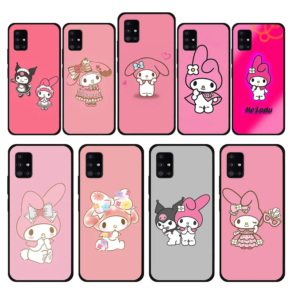 

Full For Samsung Galaxy A32 4G A72 A71 A51 A31 A02s A12 A21s A41 A52 A22 A13 A52s 5G Kuromi and My Melody Pink Phone Coque