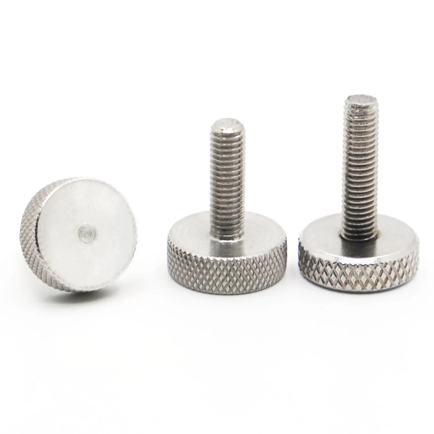 

GB835 DIN653 304 Stainless Steel Knurl Flat Head Hand Tighten Thumb Screws Curtain Wall Glass Thumb Bolts M3 M4 M5 M6 M8 M10