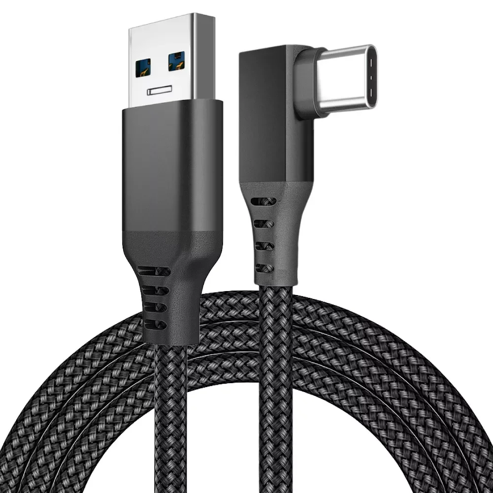 

Meter Fast Charging Durable Link Cable Portable Gaming PC 90 Degree Angle Head USB 3.0 to Type-C For Oculus Quest 2