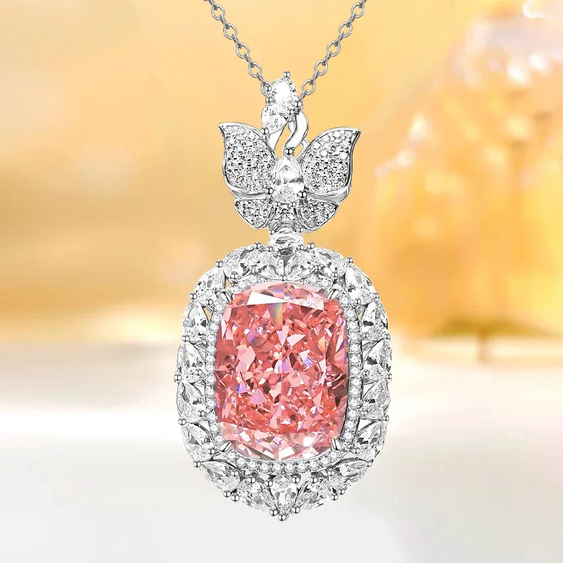 Женский комплект из колье и серёг серебра 925 пробы