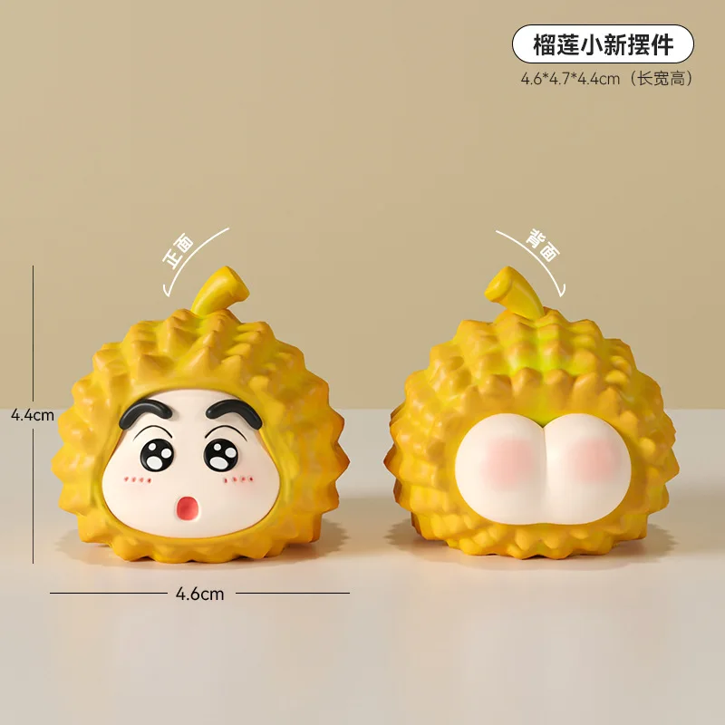 Периферийные фруктовые куклы Crayon Shin-chan украшения для офисного рабочего стола