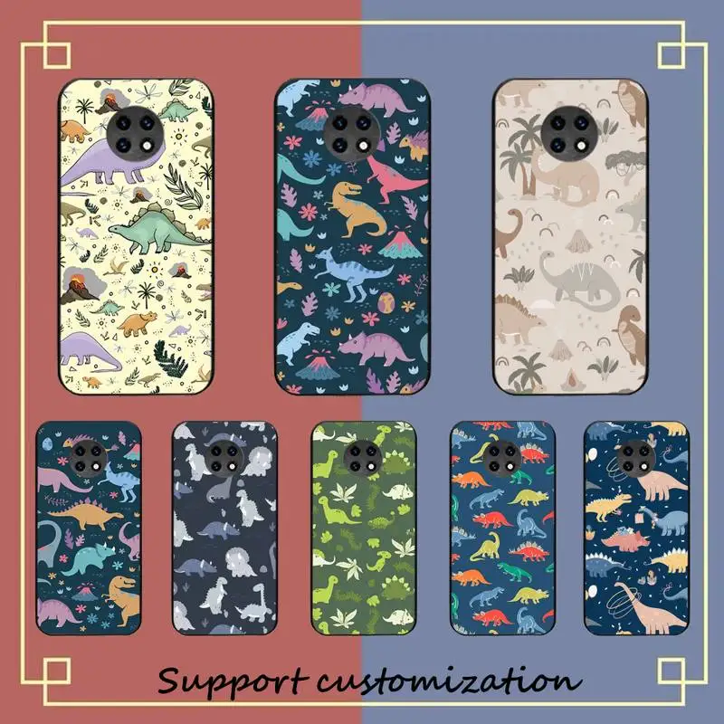 

Cute Dinosaur Phone Case for Redmi Note 8 7 9 4 6 pro max T X 5A 3 10 lite pro