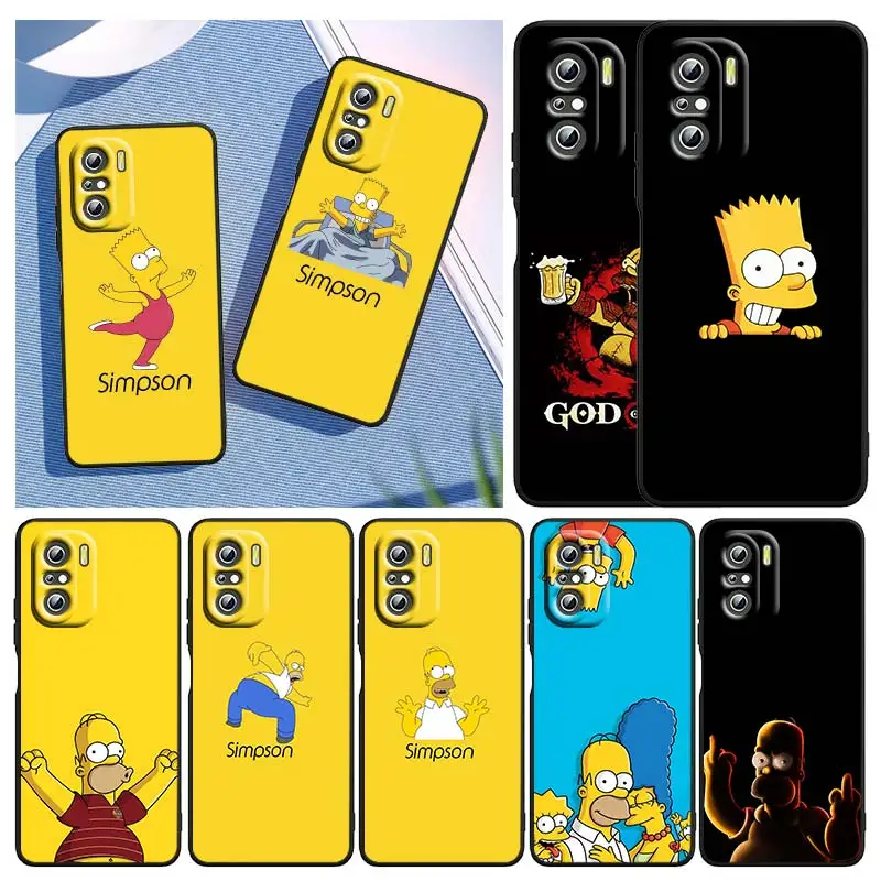 

The Simpsons Disney Family For Redmi K40 Gaming K30 Ultra K30S K30T K20 10X Pro 9i 9A 9C 9T 9AT 9 9C 8 8A 7 A Black Phone Case