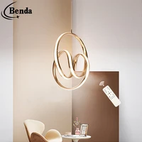 gold led chandelier simple modern bedroom lighting creative personality restaurant nordic bar living room chandelier