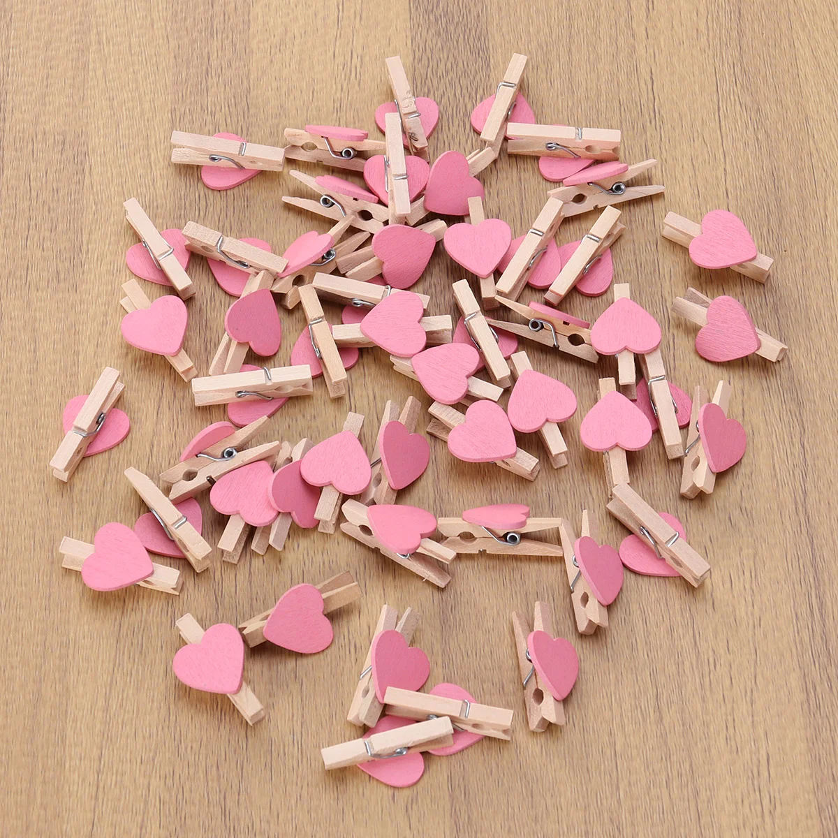 

Photo Clipclothes Mini Love Wooden Clips Heart Clothespinssmall Wood Picture Colored Photos Clothespin Craft Hearts Tiny Crafts