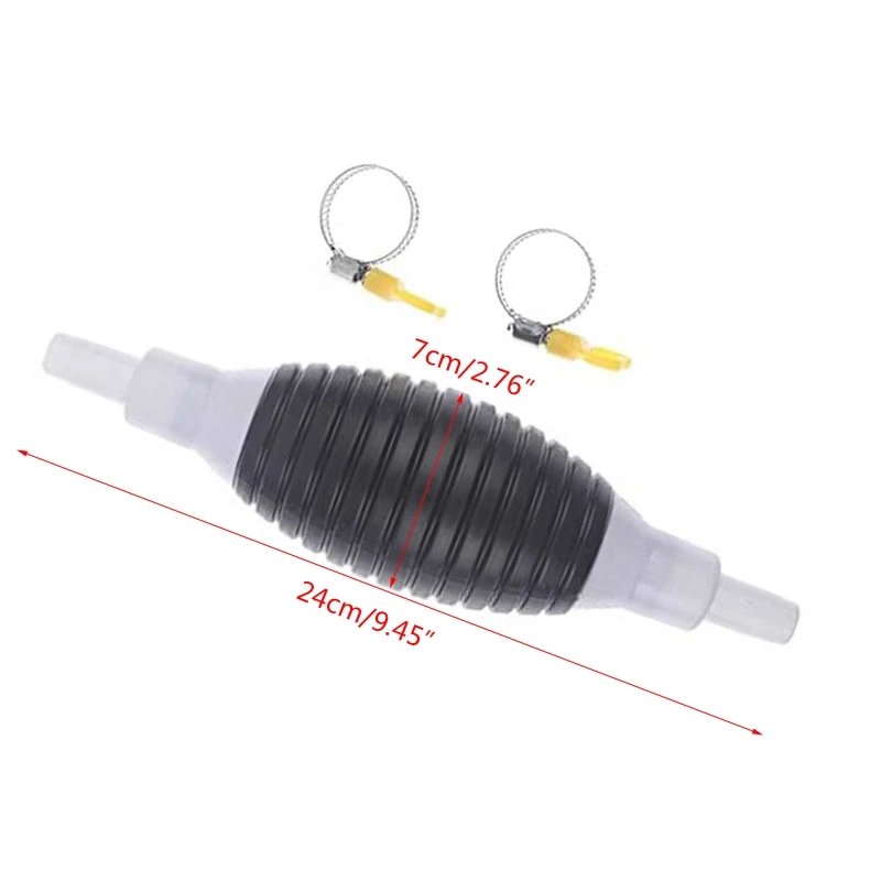 2022 New Anti-static Rubber Oil Sucker Car Manual Fuel Tank Suction Hose Pump Liquid |