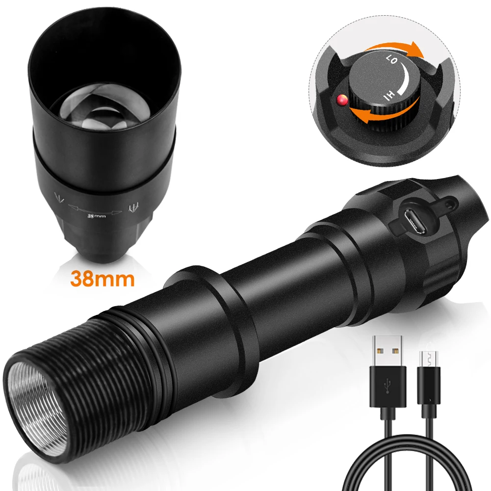 Hot sale UniqueFire 1605 3 Modes IR 940nm  LED Flashlight T38 Night Vision Long Illumination Distance Zoomable Torch for Hunting