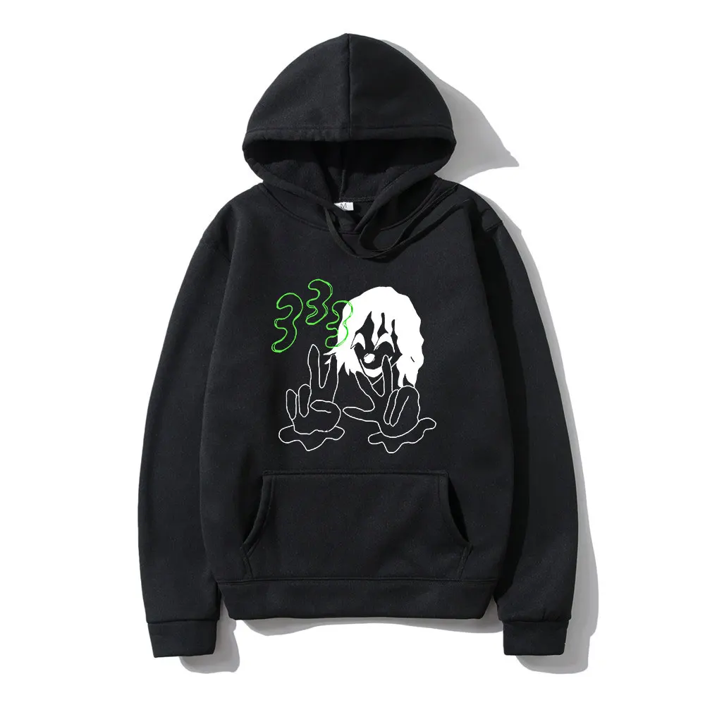 

Шведский рэпер Bladee 333 Толстовка с принтом музыкального альбома хип-хоп толстовки мужские Wo мужские повседневные свободные пуловеры простог...