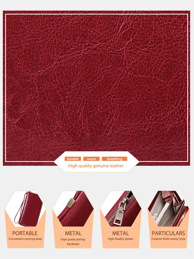 Zency обновленная RFID Противоугонная Женская сумочка из натуральной кожи большая