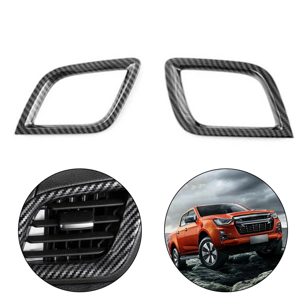 

Side Air Outlet Vent Cover 2pcs/kit Accessories Carbon Fiber Front Parts
