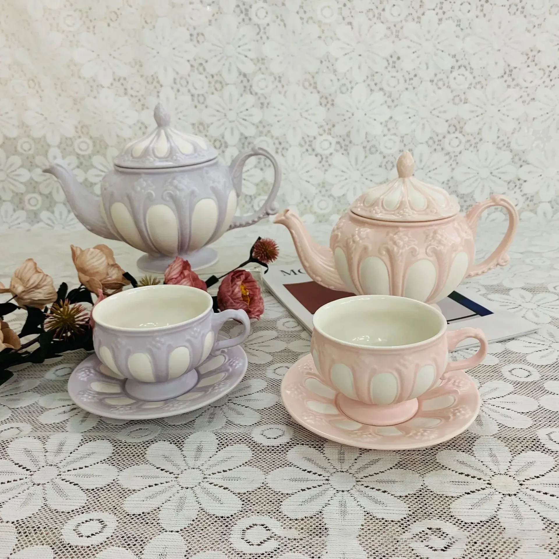 Керамический кофейник в европейском стиле кофейная чашка блюдца высококлассный