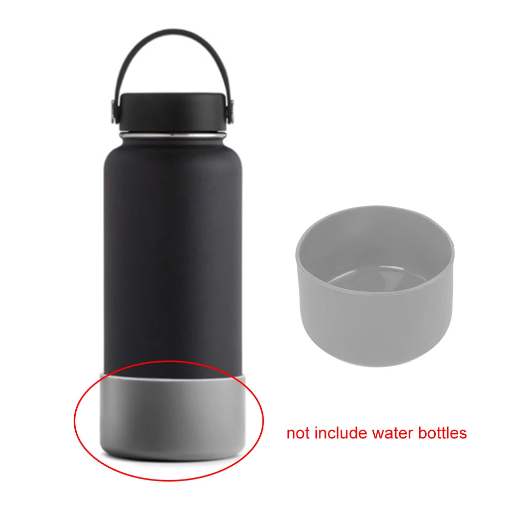 

1pcs Slip-proof Bottle Silicone Boots Sleeves For 12&24oz Or 32&40oz Hydro Flask Water Bottle Cup Lid For Outdoor Camping Hiking