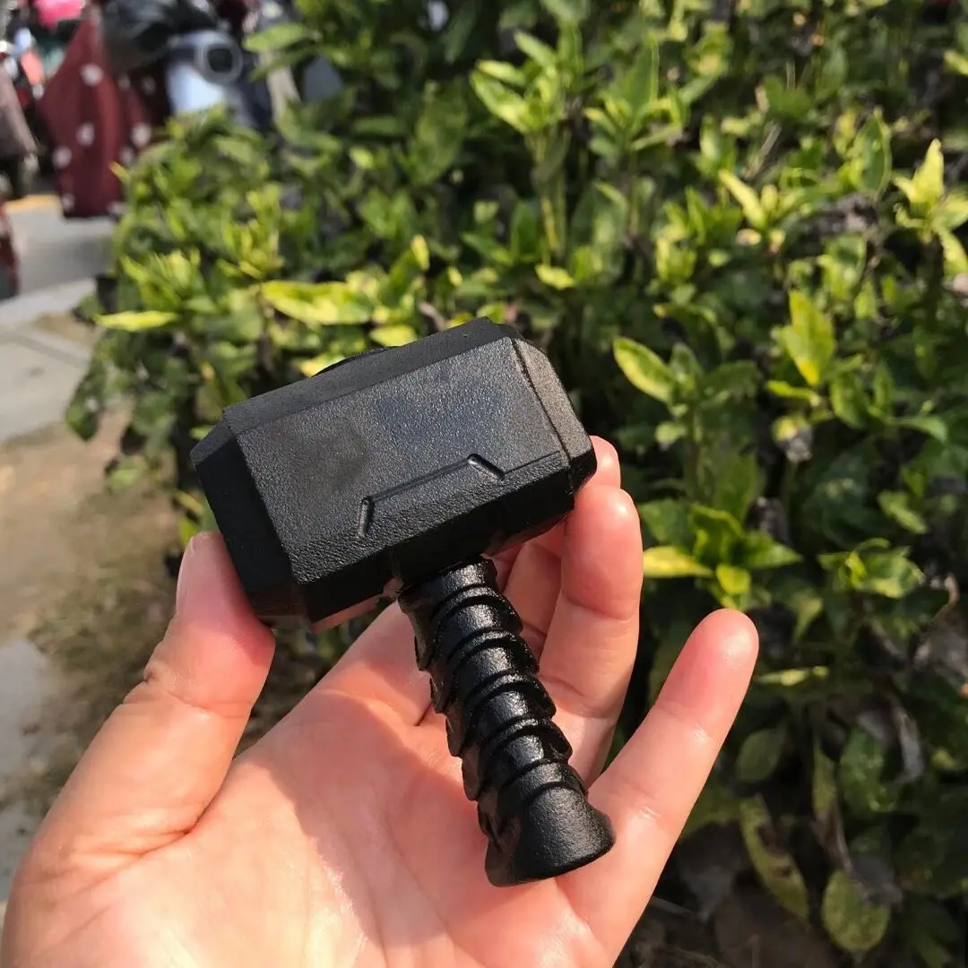 

Природный черный кристалл обсидиан резьба Мстители Тор молот игрушки Тор изготовление на заказ Молот Тора Косплей