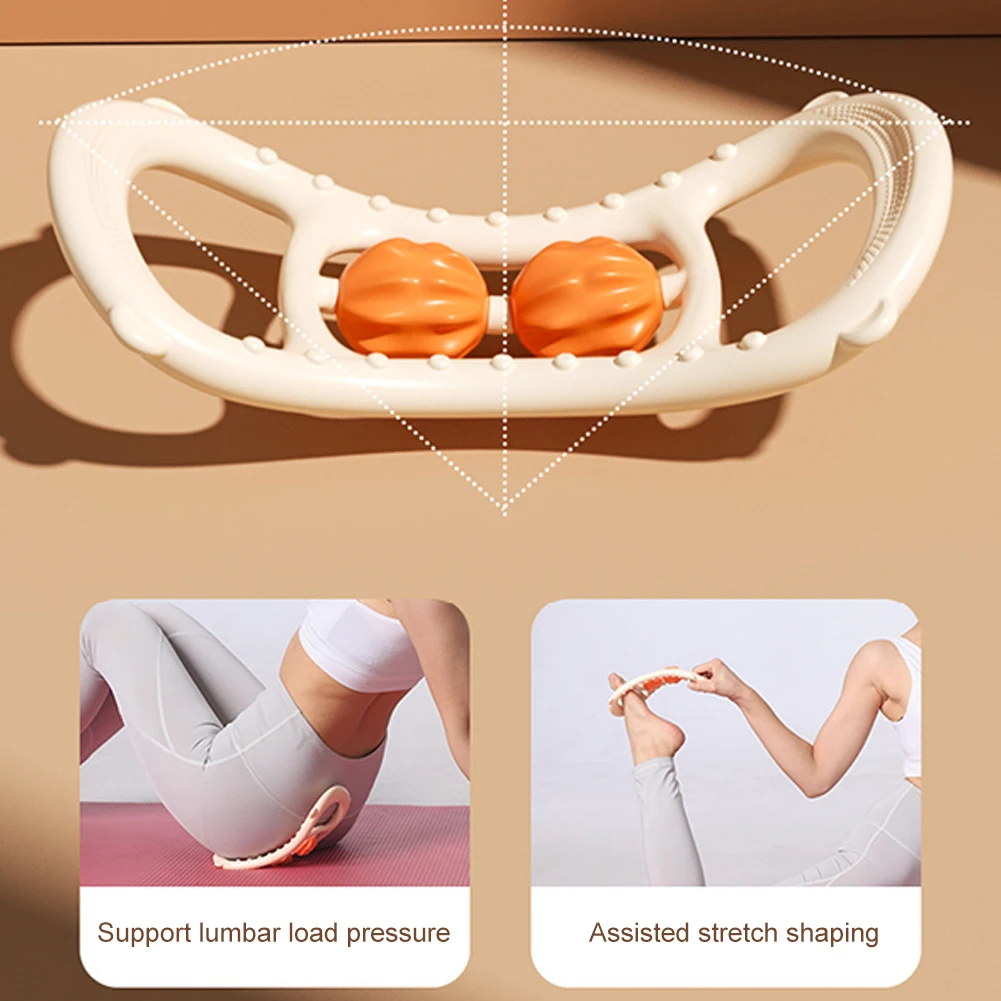 

Yoga Roller Fitness Pilates Roller Stretch Circle Ring Gym Massage Waist Shoulder Shape Training Ring for Bodybuilding Equipment