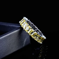 solid 925 sterling silver yellow topaz jewelry ring for women anillos de silver 925 jewelry bizuteria topaz gemstone rings box
