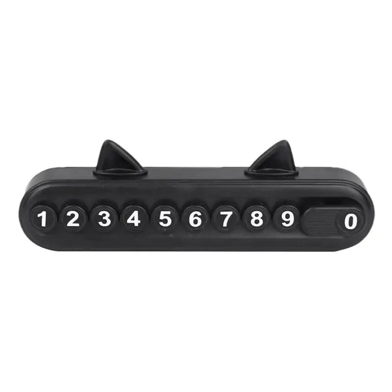 Табличка с номером для временной парковки автомобиля