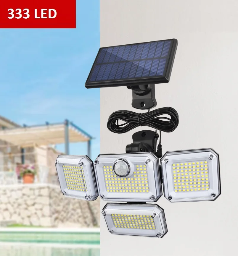 

333LED Sunforce Lights,Solar Lights, Solar Outdoor Lights,IP65 Waterproof,Motion Sensor