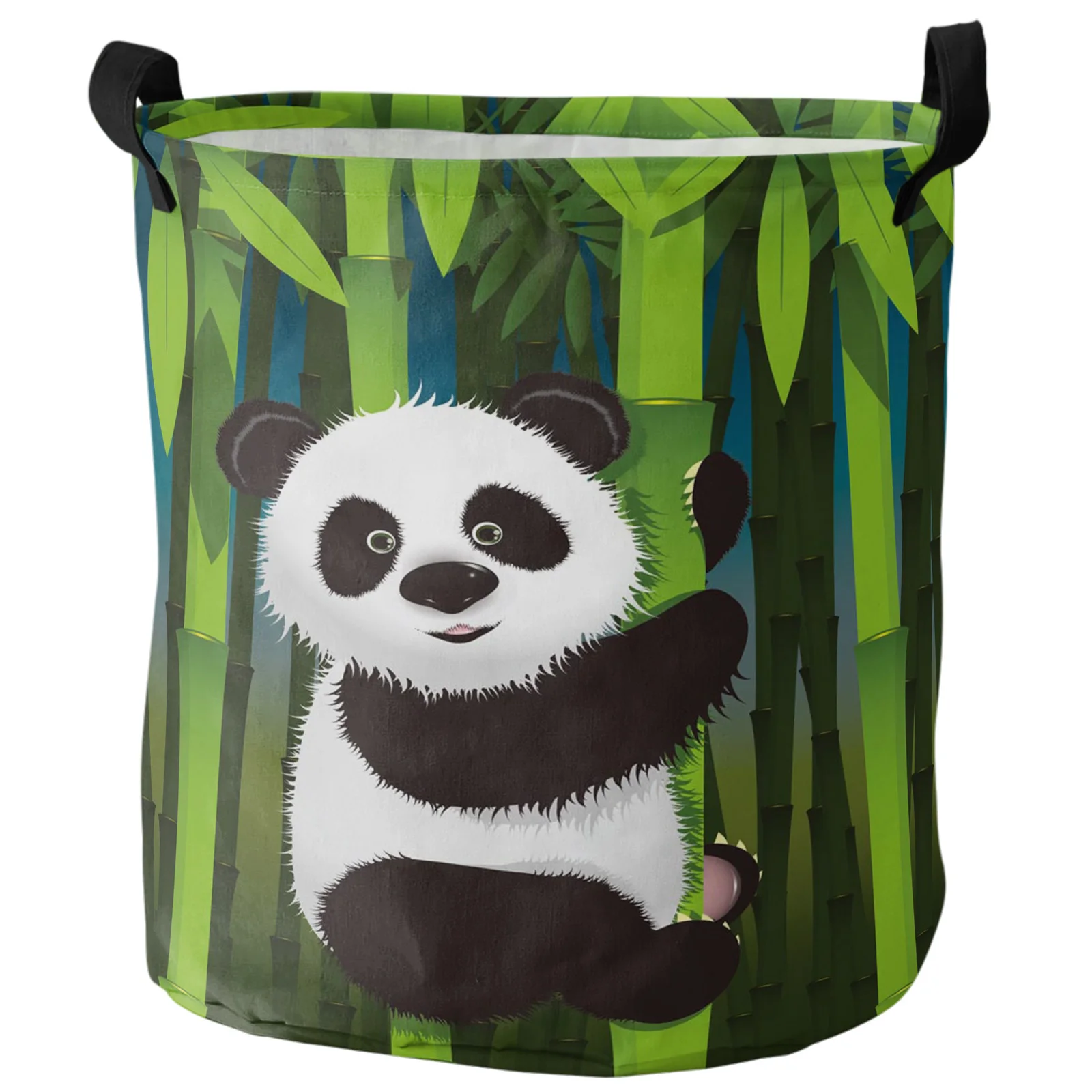 

Панда бамбуковая мультяшная корзина для белья домашние аксессуары складные корзины для организации мешков для белья для грязной одежды