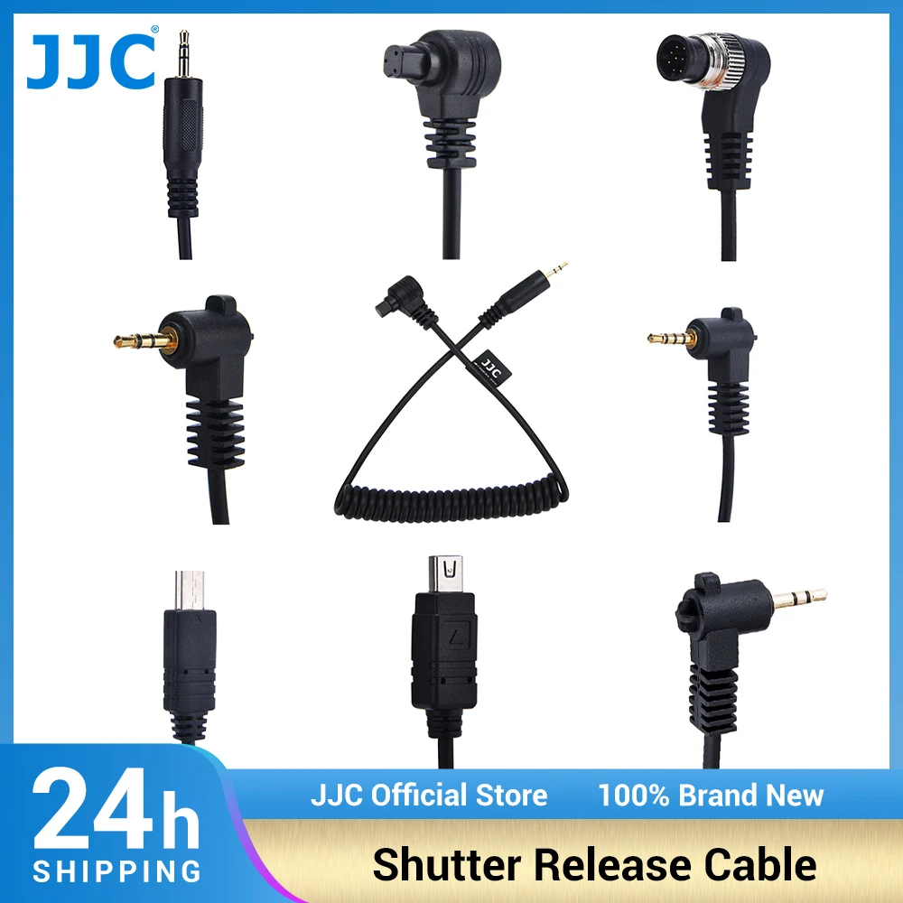 

JJC Camera Remote Control Shutter Release Cable Connecting Cords for Canon Nikon Sony Olympus Pentax Panasonic Leica Samsung