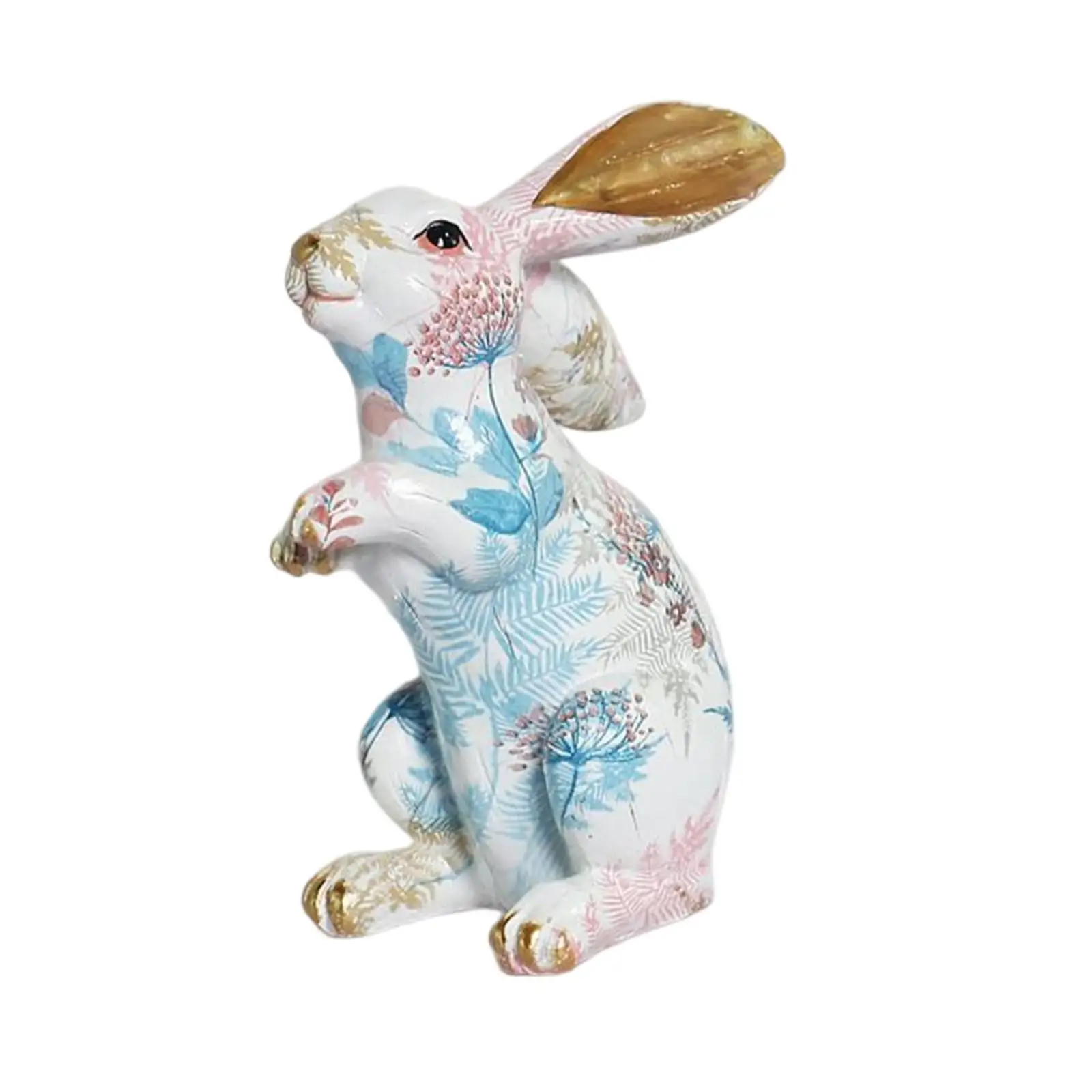 

Creative Rabbit Figurine Sculpture Bunny Statues for Desk Holiday Ornament